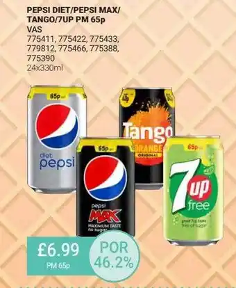 Bestway Pepsi Diet-pepsi Max- Tango-7up offer