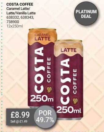 Bestway Costa Coffee offer