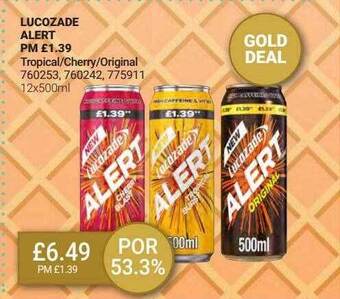 Bestway Lucozade Alert offer
