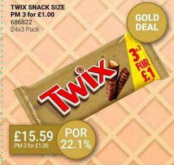 Bestway Twix Snack Size offer