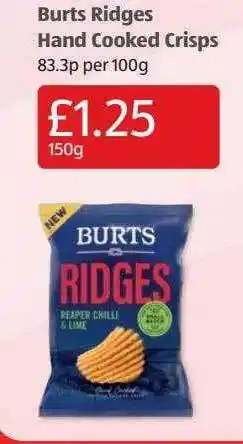 Aldi Burts Ridges Hand Cooked Crisps offer