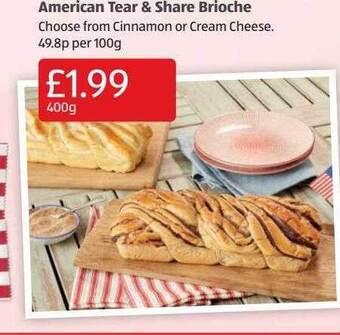 Aldi American Tear & Share Brioche offer