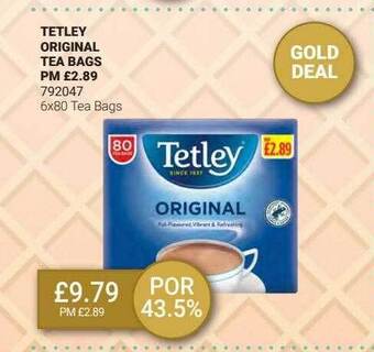 Bestway Tetley Original Tea Bags offer