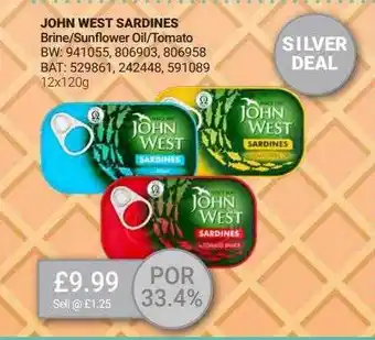 Bestway John West Sardines offer