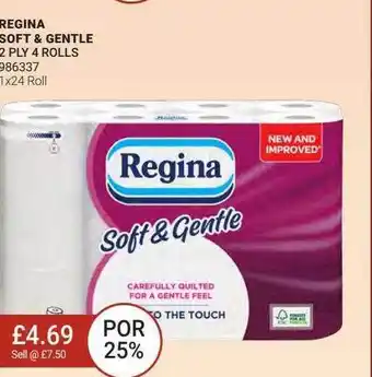 Bestway Regina Soft & Gentle 2 Ply 4 Rolls offer