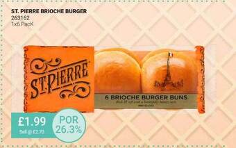 Bestway St. Pierre Brioche Burger offer