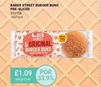 Bestway Baker Street Burger Buns Pre-sliced offer