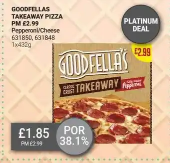 Bestway Goodfellas Takeaway Pizza offer