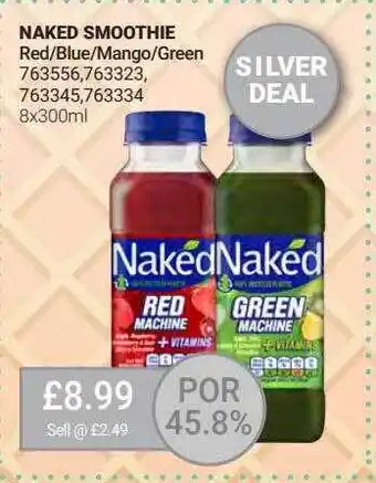 Bestway Naked Smoothie Red-blue-mango-green offer