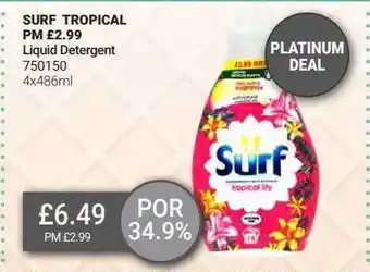 Bestway Surf Tropical Liquid Detergent offer