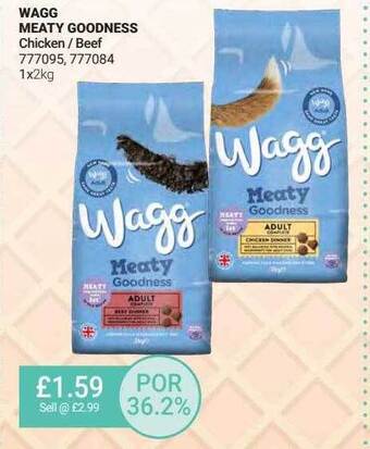 Bestway Wagg Meaty Goodness Chicken-beef offer