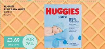 Bestway Huggies Pure Baby Wipes offer