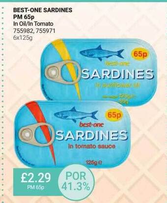 Bestway Best One Sardines offer