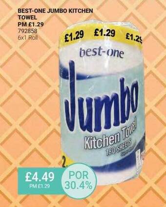Bestway Best One Jumbo Kitchen Towel offer