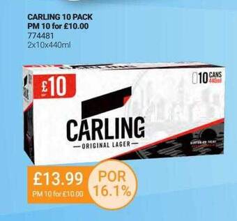 Bestway Carling 10 Pack offer
