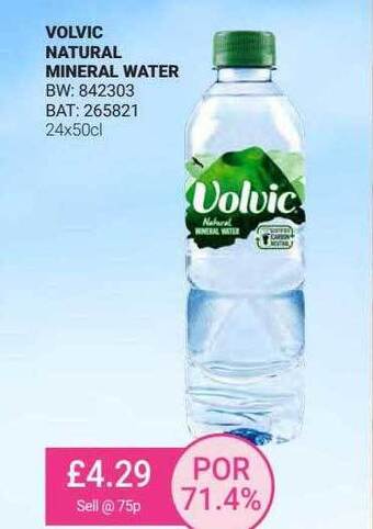 Bestway Volvic Natural Mineral Water offer