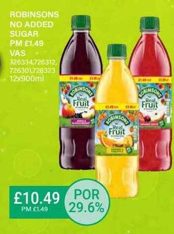 Bestway Robinsons No Added Sugar offer