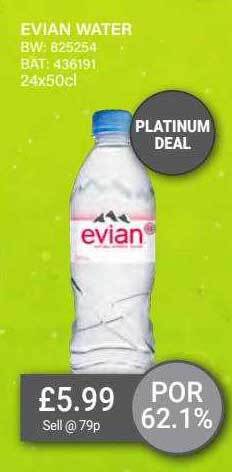 Bestway Evian Water offer