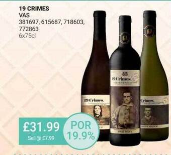 Bestway 19 Crimes offer