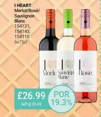 Bestway L Heart Merlot-rosé Sauvignon Blanc offer