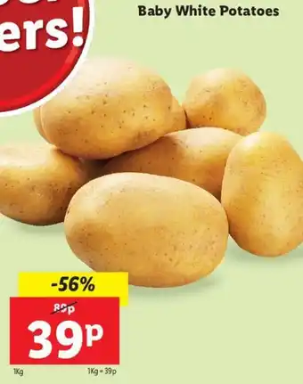 Lidl Baby White Potatoes 1kg offer
