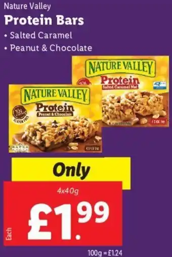 Lidl Protein Bars 4x40g, 100g offer