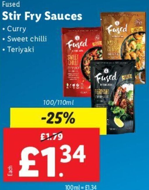 Stir Fry Sauces 100/110ml offer at Lidl
