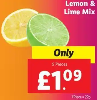 Lidl Lemon & Lime Mix 5 Pieces offer