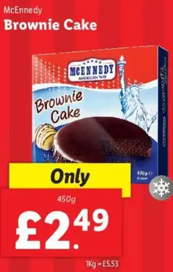 Lidl Brownie Cake 450g offer