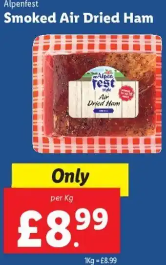 Lidl Smoked Air Dried Ham offer