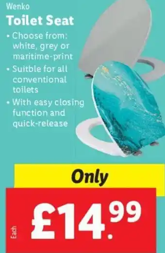 Lidl Toilet Seat offer