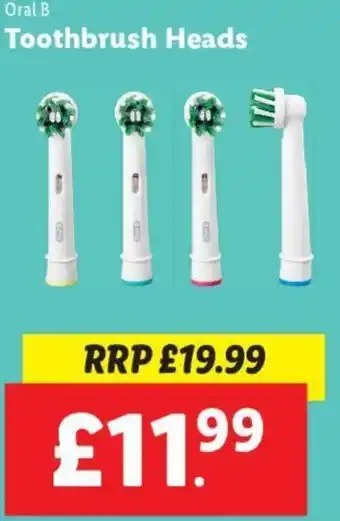 Lidl Toothbrush Heads offer