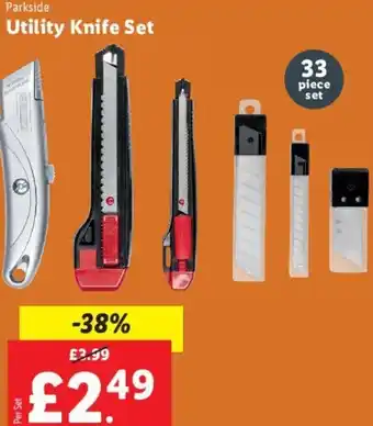 Lidl Utility Knife Set offer