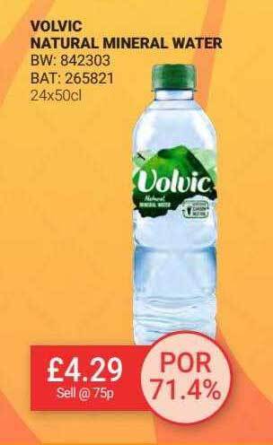 Bestway Volvic Natural Mineral Water offer