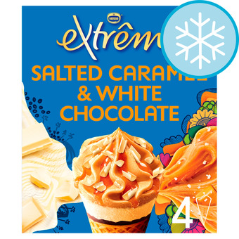 Tesco Nestle Extreme Salted Caramel White Chocolate 4X120ml offer