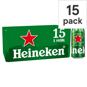 Tesco Heineken Lager Beer 15 X 440Ml offer