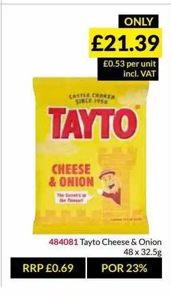 Musgrave MarketPlace Tayto Cheese & Onion offer