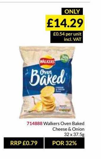Musgrave MarketPlace Walkers Oven Baked Cheese & Onion offer