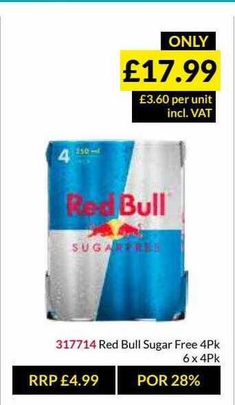 Musgrave MarketPlace Red Bull Sugar Free offer
