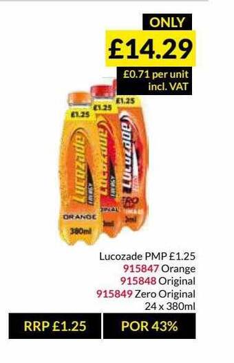 Musgrave MarketPlace Lucozade offer