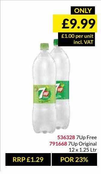 Musgrave MarketPlace 7up Free, 7up Original offer