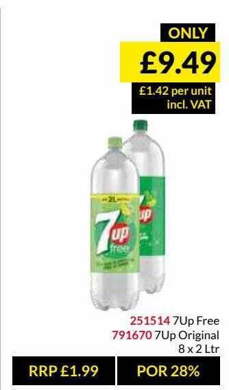 Musgrave MarketPlace 7up Free, 7up Original offer