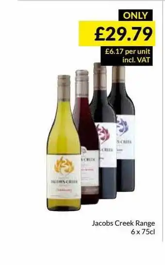 Musgrave MarketPlace Jacobs Creek Range offer