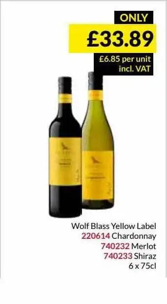 Wolf Blass Yellow Label