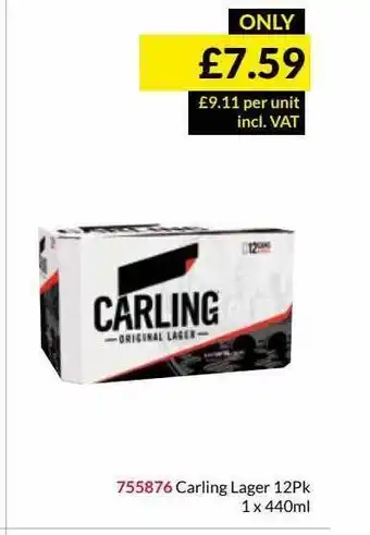 Musgrave MarketPlace Carling Lager offer