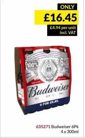 Musgrave MarketPlace Budweiser offer