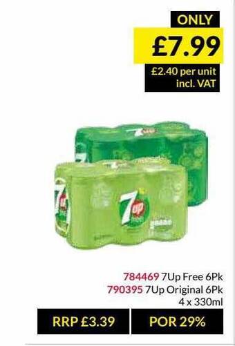 Musgrave MarketPlace 7up Free , 7up Original offer