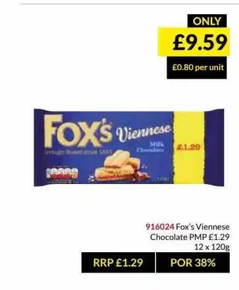 Musgrave MarketPlace Fox's Viennese offer