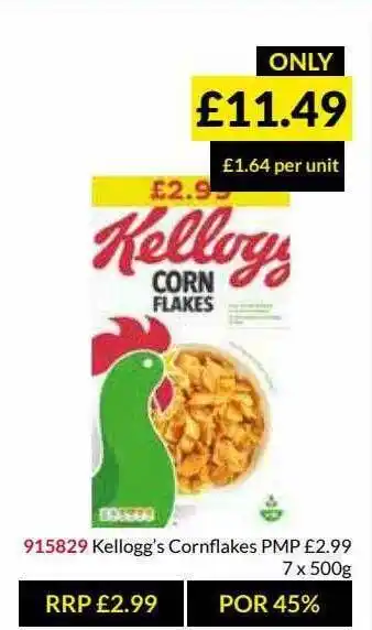 Musgrave MarketPlace Kellogg's Cornflakes offer