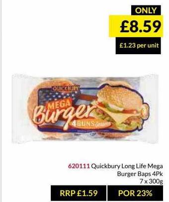 Musgrave MarketPlace Quickbury Long Life Mega Burger Baps offer